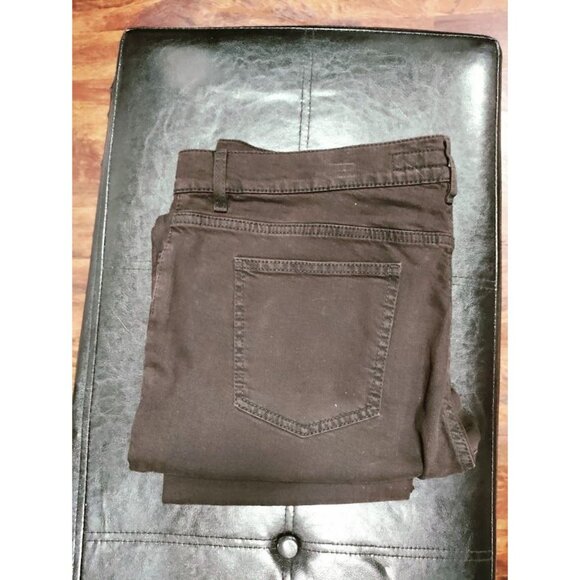 NWT Escada Sport Mid Rise Straight Leg Denim Jeans Deep Chocolate Brown Men's 36 - Picture 4 of 15